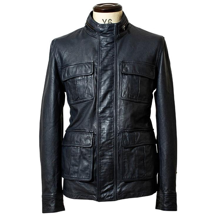 Lugoo Leathers レザージャケット M 黒 Liugoo Leathers LIUGOO 本革 M-65タイプ レザーフィールド