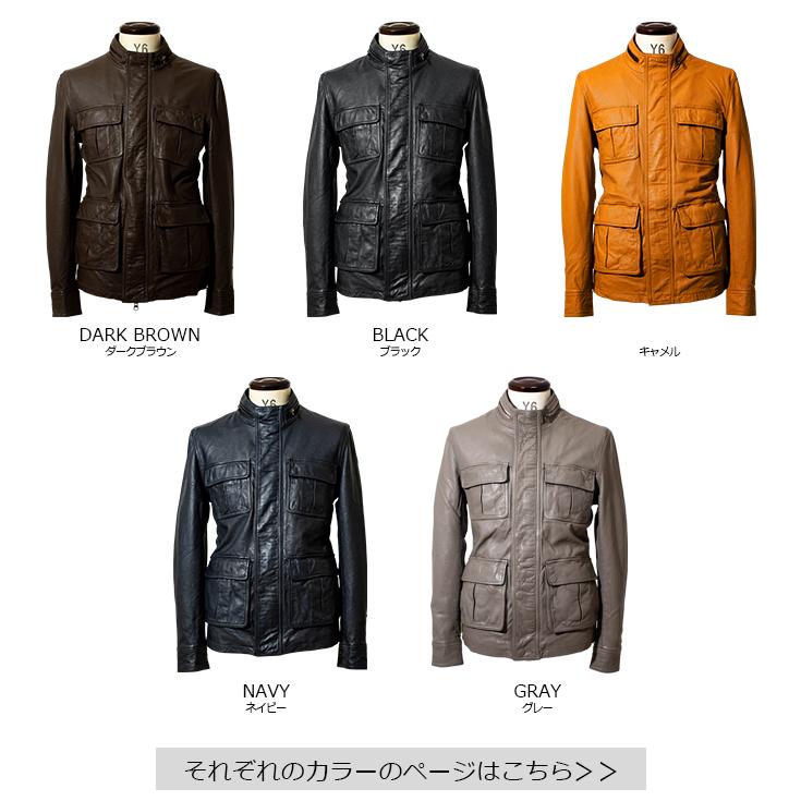 Liugoo Leathers LIUGOO 本革 M-65タイプ レザーフィールドジャケット