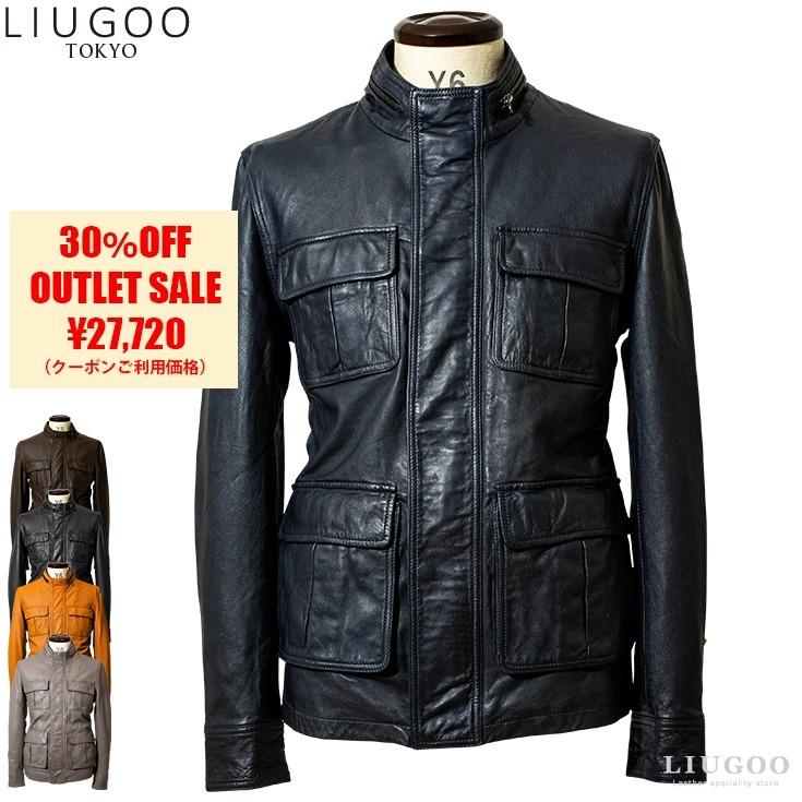 Liugoo Leathers 【30%OFFクーポン】LIUGOO 本革 M-65タイプ レザー