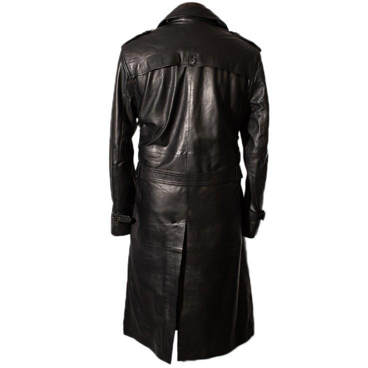 Liugoo Leathers LIUGOO 本革 レザーロングトレンチコート Liugoo Leathers LIUGOO 本革 レザーロングトレンチコート