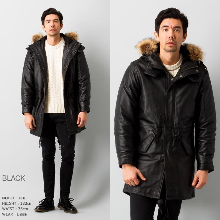 Liugoo Leathers 本革 レザーM-51モッズコート メンズ Liugoo Leathers 本革 レザーM-51モッズコート メンズ