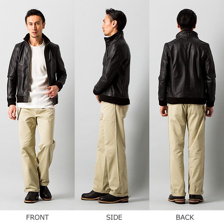 aZitator 本革 水染めレザートラックジャケット ジャージ メンズ