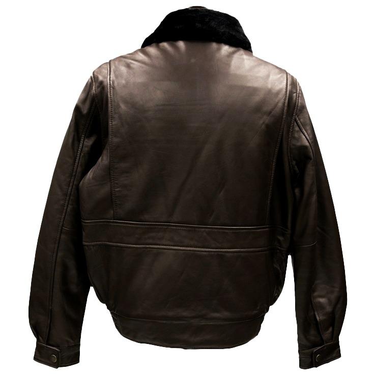 Liugoo Leathers LIUGOO 本革 襟ボアレザーブルゾン ボンバー Liugoo Leathers LIUGOO 本革 襟ボアレザーブルゾン ボンバー