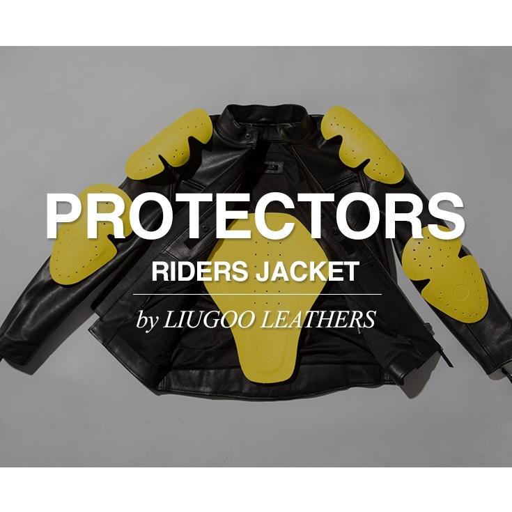 Liugoo Leathers 本革 プロテクター付シングルライダースジャケット メンズ リューグーレザーズ SRS11A  レザージャケット バイカージャケット｜liugoo｜02