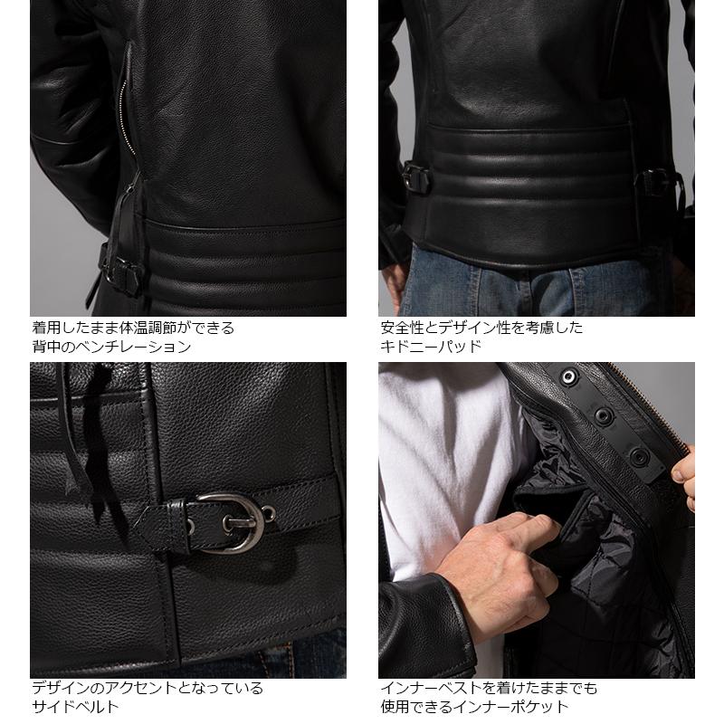 ✨美品✨Liugoo Leathers ライダースジャケット　プロテクター　3L Liugoo Leathers 本革 プロテクター付シングルライダース