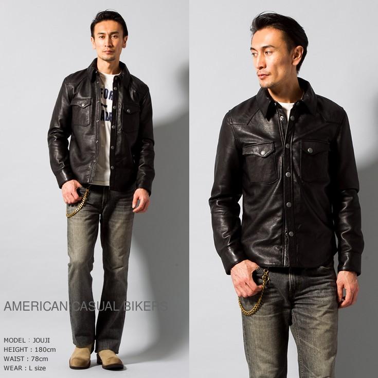 sixe ディアスキン　レザーシャツ ディアスキン シャツ FN-LS-DS001 | THE FLAT HEAD