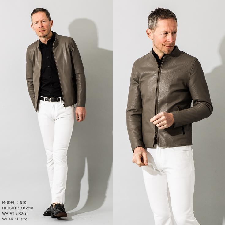 Liugoo Leathers 【20周年記念10%OFFクーポン】本革 メッシュレザー