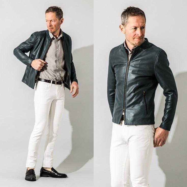 Liugoo Leathers 【20周年記念10%OFFクーポン】本革 メッシュレザー