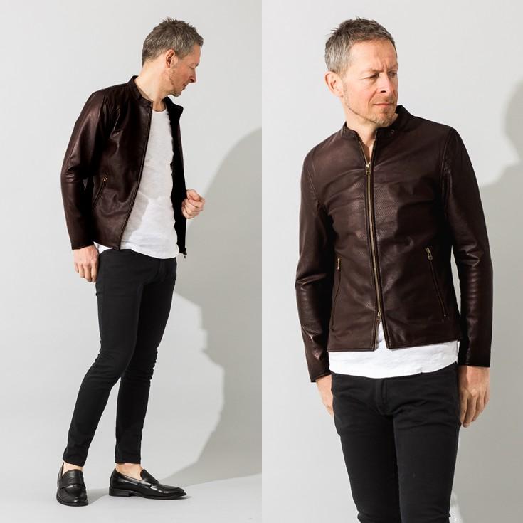 Liugoo Leathers 【20周年記念10%OFFクーポン】本革 メッシュレザー