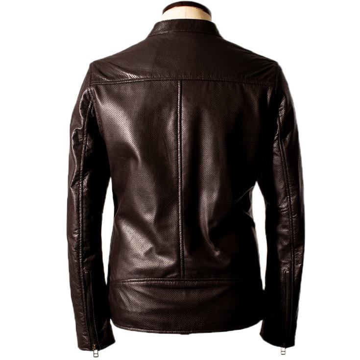 Liugoo Leathers LIUGOO 本革 メッシュレザー シングル