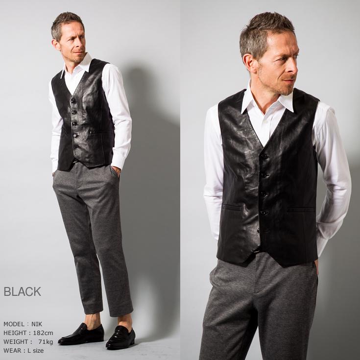 Liugoo Leathers 【20周年記念20%OFFクーポン】本革 ドレスベスト