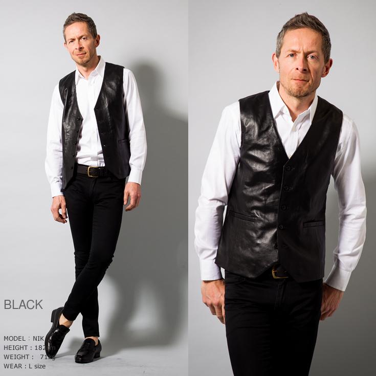 Liugoo Leathers 【20周年記念20%OFFクーポン】本革 ドレスベスト