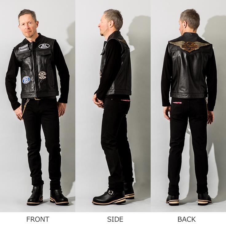 Liugoo Leathers 水牛革 レザーベスト 黒 Lサイズ Liugoo Leathers 【30%OFFクーポン】LIUGOO 本革 中綿ダウンベスト