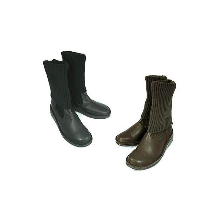 ニットロングブーツ レディース 本革 In Cholje 8195 革靴 本革シューズ 本革ブーツ レザーブーツ ミュール ブーツ スニーカー サンダル パンプス 革ジャン N 01 本革レザージャケットのリューグー 通販 Yahoo ショッピング