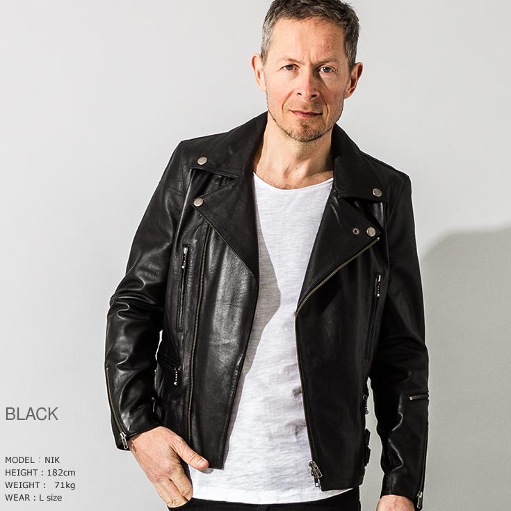 Liugoo Leathers 本革 UKダブルライダースジャケット メンズ Liugoo Leathers 本革 UKダブルライダースジャケット メンズ