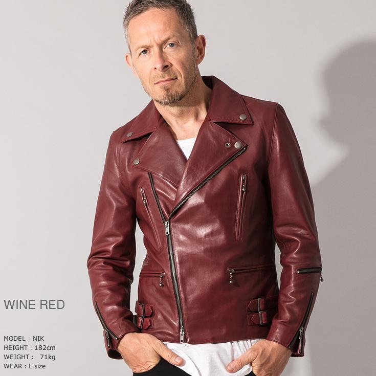 Liugoo Leathers 本革 UKダブルライダースジャケット メンズ 
