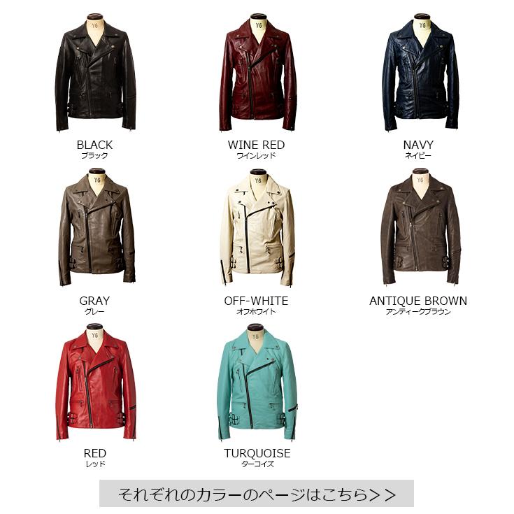 Liugoo Leathers 本革 UKダブルライダースジャケット メンズ 