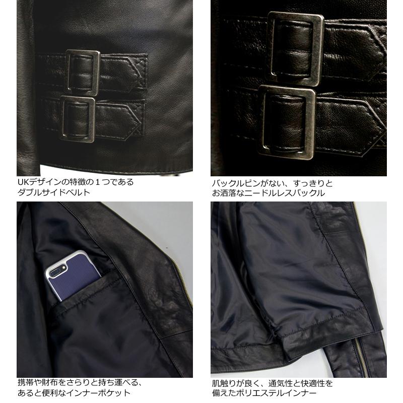 【20周年記念10%OFFクーポン】Liugoo Leathers 本革 UKダブルライダースジャケット メンズ リューグーレザーズ DRY09A  レザージャケット ライトニングの画像