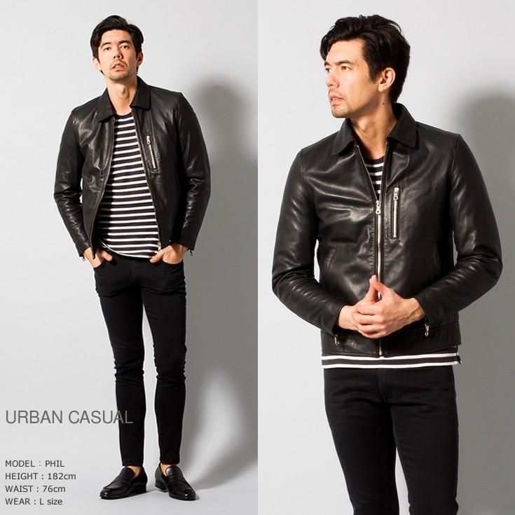 Liugoo 本革 襟付きシングルライダースジャケット メンズ リューグー Sry07a 軽くて柔かい シングルライダース ダブルライダース ライダースジャケット 黒 N1028 01 本革レザージャケットのリューグー 通販 Yahoo ショッピング