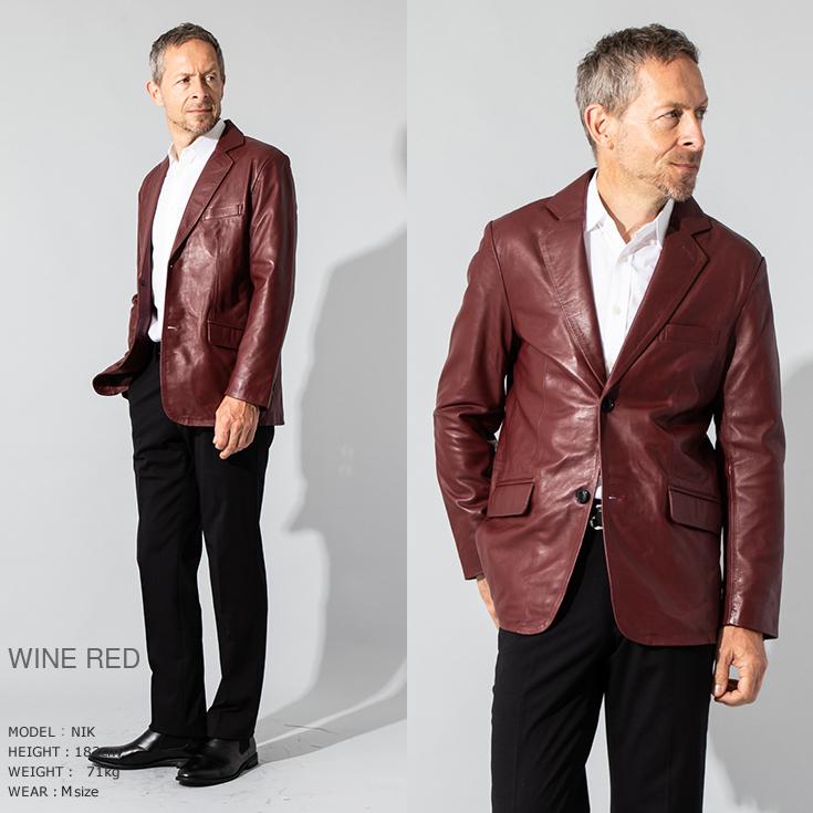 Liugoo Leathers LIUGOO 本革 レギュラーフィットレザーテーラード  