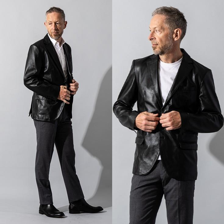 Liugoo Leathers リューグーレザーズ パンチング レザージャケット Liugoo Leathers 【20周年記念10%OFFクーポン】LIUGOO 本革 レギュラー