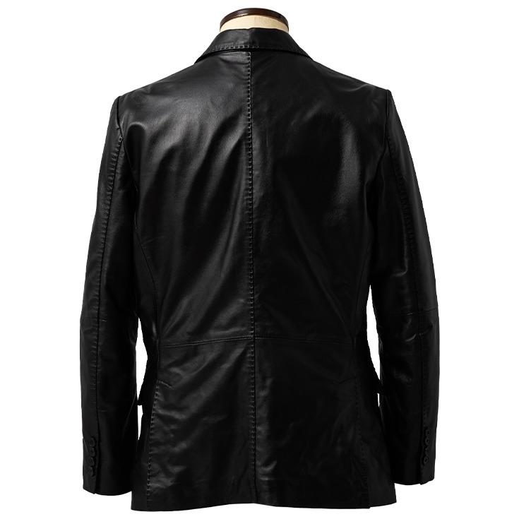 ドゥロワー　レザージャケット　黒　36 　　羊革　シルク ドゥロワー レザージャケット 黒 36 羊革 シルク - メルカリ