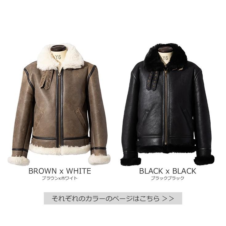 Liugoo Leathers 本革 B-3フライトジャケット ムートンジャケット