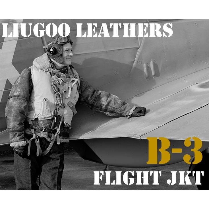 Liugoo Leathers 【30%OFFクーポン】Liugoo Leathers 本革 B-3フライト