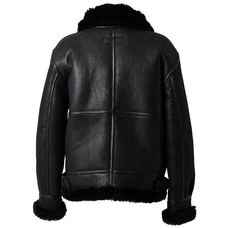 Liugoo Leathers 本革 B-3フライトジャケット ムートン Liugoo Leathers 本革 B-3フライトジャケット ムートン