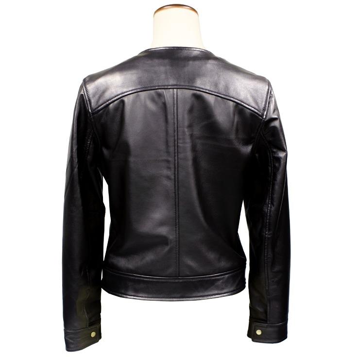 Liugoo Leathers LIUGOO 本革 ノーカラーダブルライダース Liugoo Leathers LIUGOO 本革 ノーカラーダブルライダース