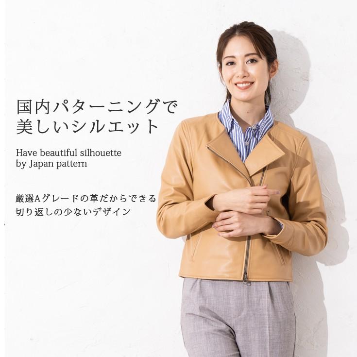 Liugoo Leathers 【20周年記念10%OFFクーポン】LIUGOO 本革 ノーカラー