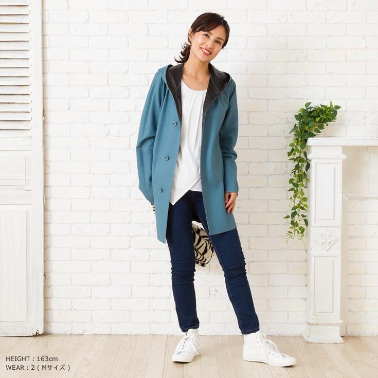 本革 リバーシブル フード付レザーコート レディース LO81201 レザー 