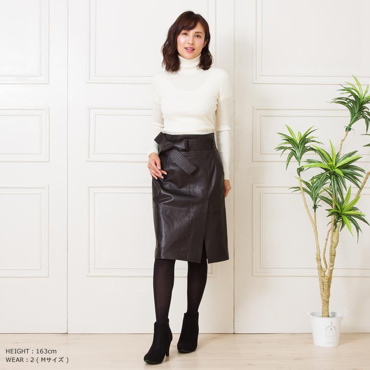 FILLMORE 本革 タイトスカート レザースカート レディース フィルモア  