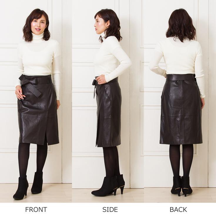 FILLMORE 本革 タイトスカート レザースカート レディース フィルモア