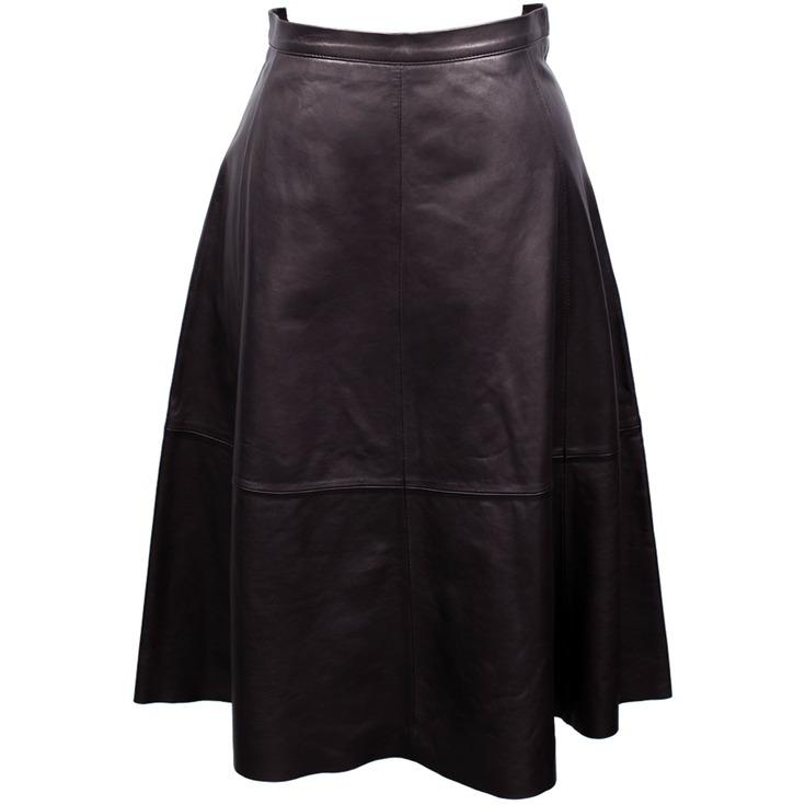 【30%OFFクーポン】FILLMORE 本革 レザースカート レディース フィルモア SKT03LA ボトムス デニム 革 スカートフレアスカート 黒 |  | 05