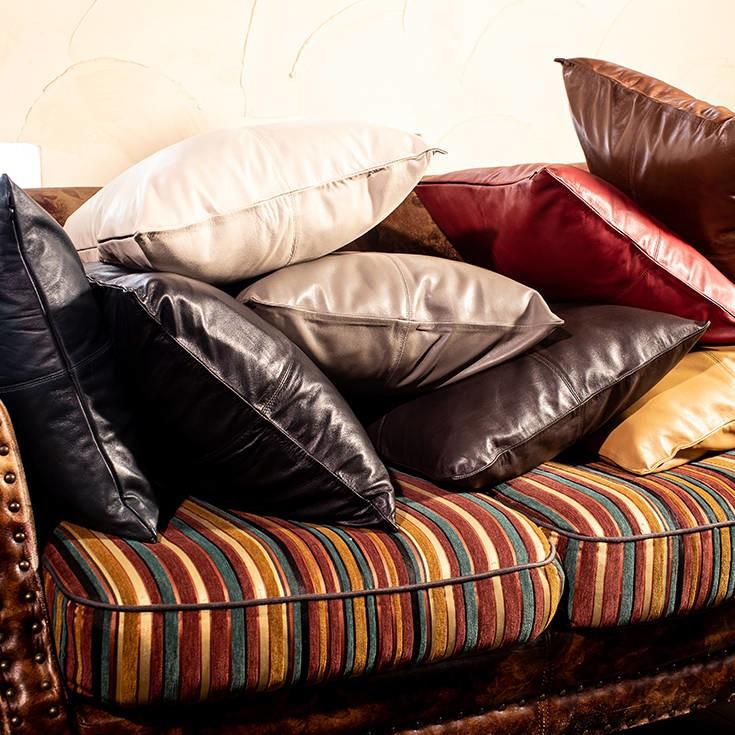 本革　高級クッションカバー2枚セット Liugoo Leathers 【20周年記念20%OFFクーポン】LIUGOO 本革 クッション