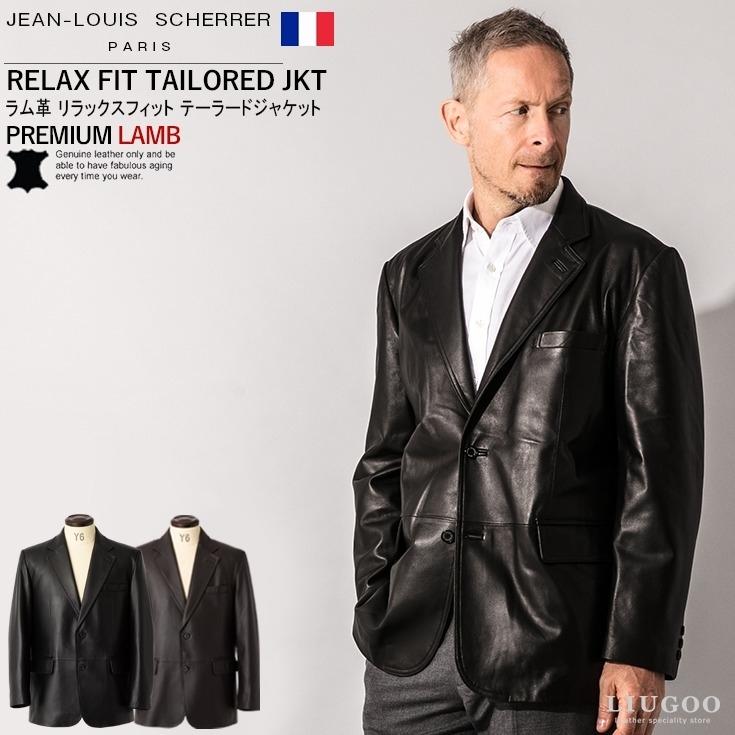 春新作の フランス一流パリコレブランド製ラムスキン テーラードjkt 高級ラム革製 Collectionブランド Paris 6050 ジャン ルイ シェレル メンズ テーラードジャケット リラックスフィット 本革 Scherrer Jean Louis ジャケット Www Affaires Sociales Gouv Cg