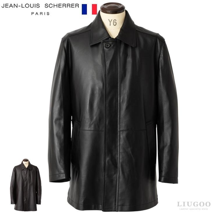 最新最全の 通勤にも休日にもok フランス高級パリコレブランド本革コート 高級ラム革製 Collectionブランド Paris 6060 ジャン ルイ シェレル メンズ ビジネスコート ステンカラーコート 本革 Scherrer Jean Louis コート アウター