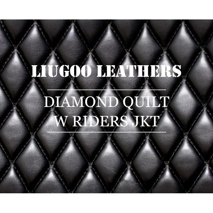 Liugoo Leathers 本革 パッドダブルライダースジャケット メンズ