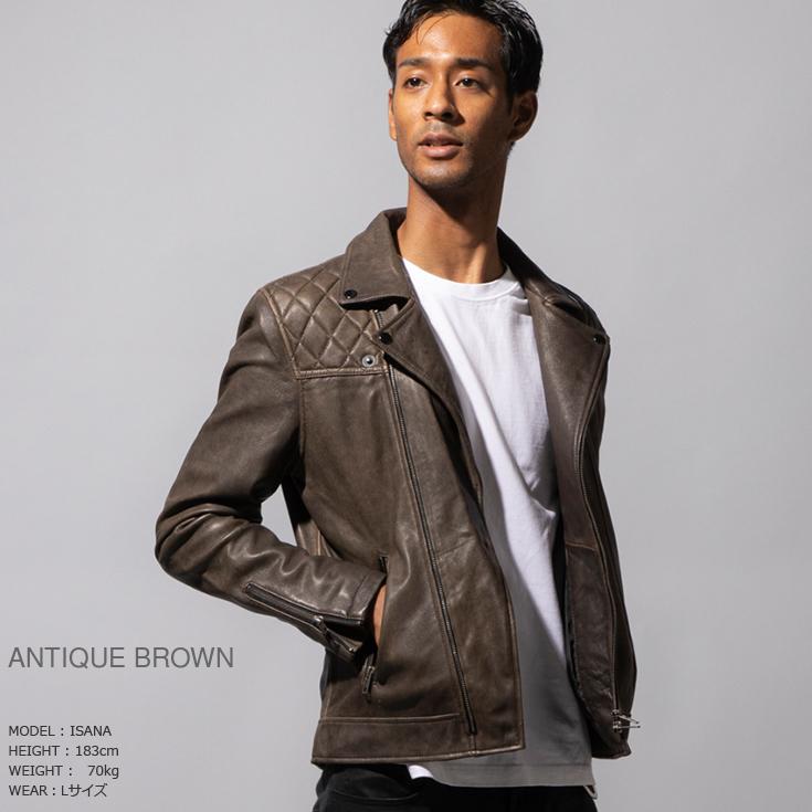 Liugoo Leathers 本革レザー ダブルライダースジャケット L Liugoo Leathers 本革 パッドダブルライダースジャケット メンズ