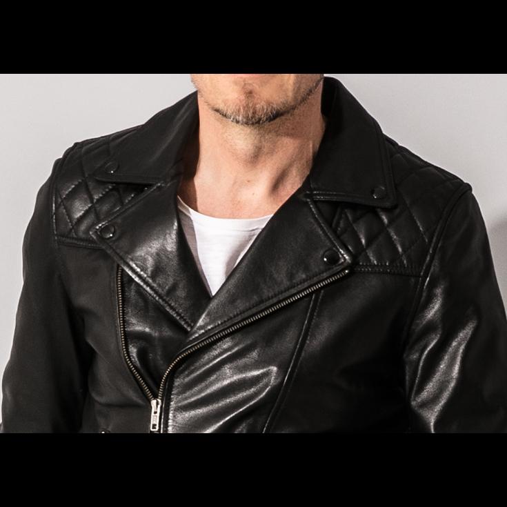 新品未使用タグ付き✨XL リューグーレザーズ 羊革 ダブルライダースジャケット Liugoo Leathers 本革 パッドダブルライダースジャケット メンズ