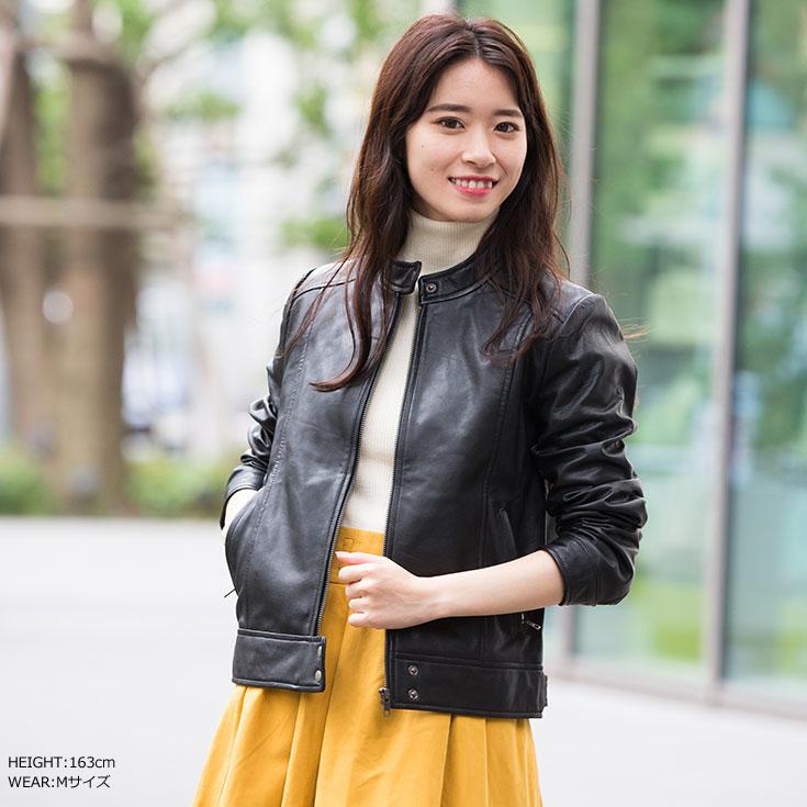 LIUGOO ZERO WASTE 本革 シングルライダースジャケット LIUGOO ZERO WASTE 本革 シングルライダースジャケット