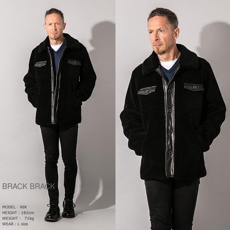 【50%OFFクーポン】JEAN-LOUIS SCHERRER 本革 ムートンコート メンズ ジャン=ルイ・シェレル 6070  Paris Collectionブランドの画像