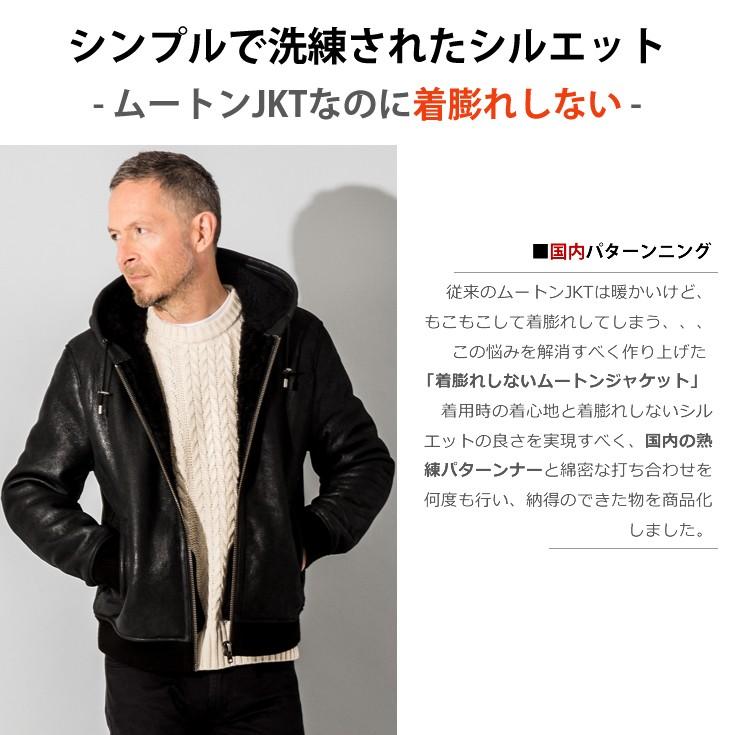 Liugoo Leathers LIUGOO 本革 ムートンパーカー メンズ リューグー