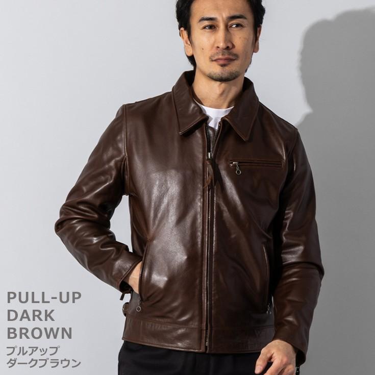 Liugoo Leathers 本革 トラッカージャケット メンズ リューグー