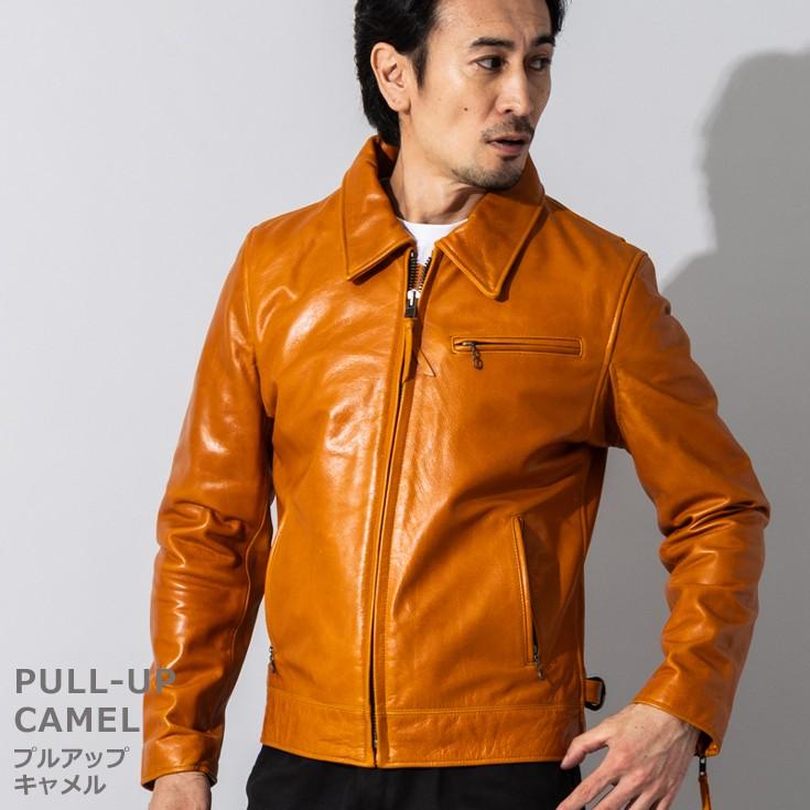 Liugoo Leathers 本革 トラッカージャケット メンズ リューグー