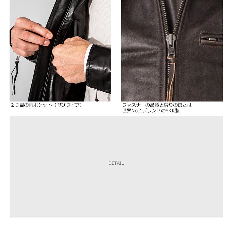 ブルーノマリ/スネークレザージャケット Horn Works 本革 UKパッドダブルライダースジャケット メンズ