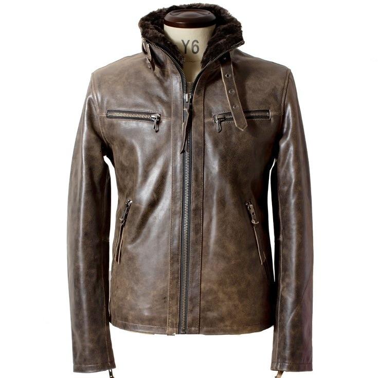 【レザー】Liugoo Leathers リューグーレザーズ【ジャケット】 Liugoo Leathers 本革 ウィングネックシングルライダース