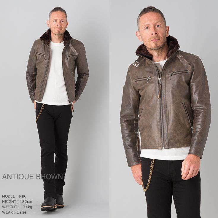 Liugoo Leathers 【50%OFFクーポン】Liugoo Leathers 本革 ウィング