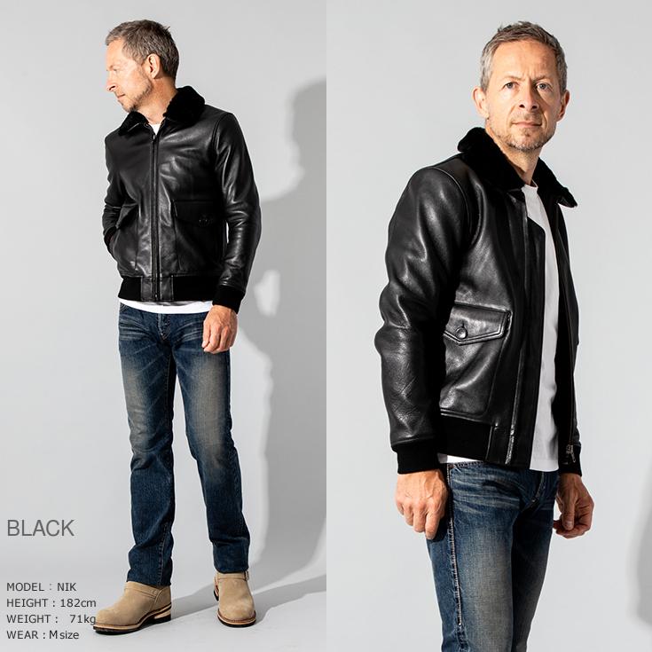 Liugoo Leathers 本革 G-1フライトジャケット メンズ リューグー Liugoo Leathers 本革 G-1フライトジャケット メンズ リューグー